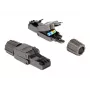 Netwerkkabel DeLOCK RJ45-stekker Cat.8.1 STP gereedschapsvrij zwart