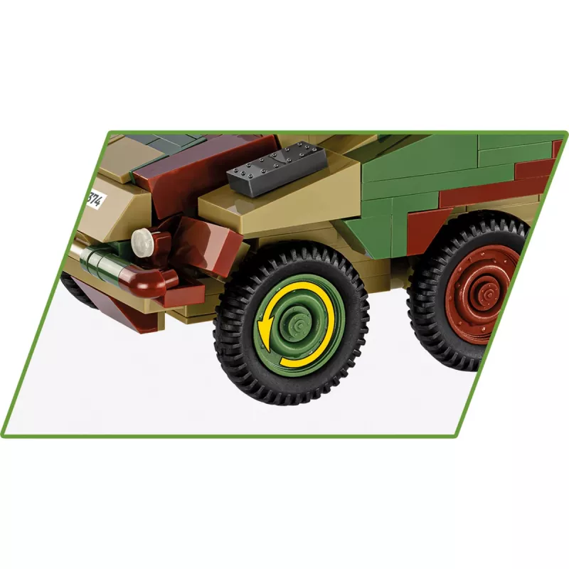 Cobi Historical Collection WWII Sd.Kfz 234/2 Puma voertuig, meerkleurig