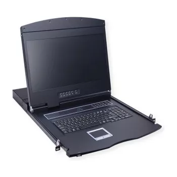 Rackconsole VALUE 26.99.0162 — 17 inch (43,2 cm) 1280x1024 1U, USB-toetsenbord/muis, zwart