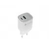 Bedrade oplader voor mobiele apparaten NATEC NUC-2140, 30W, USB-C PD 3.0 + USB-A, Samsung AFC, wit
