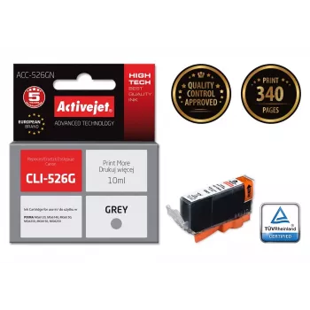 Activejet ACC-526GN inkt (vervanger voor Canon CLI-526G; Supreme; 10 ml; grijs)