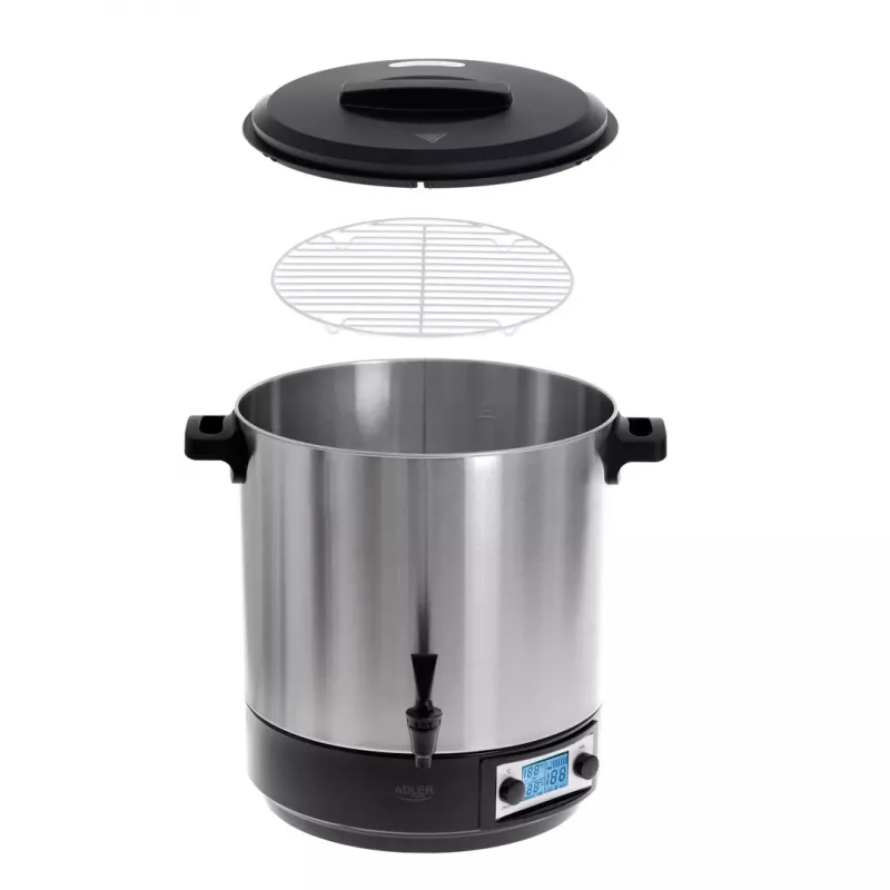 Weckketel Adler AD 4496 28L 2600W RVS zwart