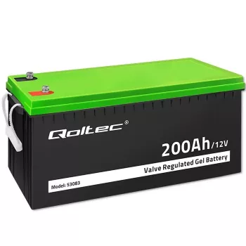 Qoltec batterij Gel | 12V | 200Ah | GEL | 59,5 kg