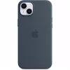 Silicone Case Cover Apple iPhone 14 Plus MagSafe stormblauw