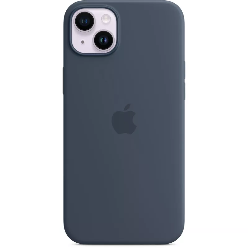 Silicone Case Cover Apple iPhone 14 Plus MagSafe stormblauw