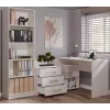 Hoekbureaublad e shop DANY Kaszmir beige — hoekwerkplek, compacte indeling