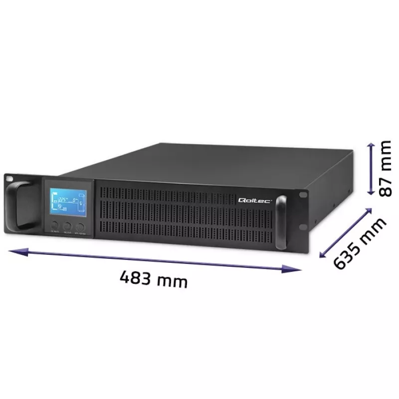 UPS QOLTEC 53946 Line-Interactive 2 kVA noodstroomvoorziening