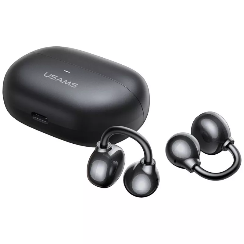 Bluetooth-hoofdtelefoon R02 Clip-on grijs