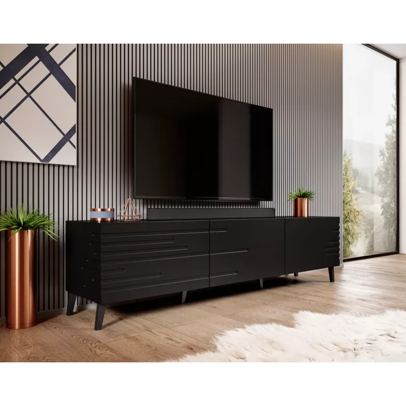 Cama RTV NOVA kast 186x40x48 mat zwart