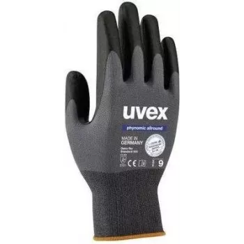 Uvex 60049 grijs - zwart elastaan - polyamide (6004912)