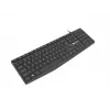 Bedrade full-size toetsenbord NATEC NAUTILUS NKL-1950 — USB, QWERTY US International, 105 toetsen, zwart