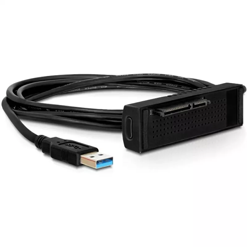 Delock dockingstation SATA HDD > USB3.0 - geheugencontroller - 2.5 / 3.5 gedeeld - SATA 6Gb/s - USB3.0 (61858)