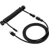 Sharkoon SGK50 Aviator spiraalkabel voor SKILLER SGK50, USB-A naar USB-C, 1,85 m, titanium/zwart