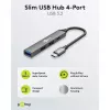 Goobay Slim 4-poorts USB-hub, USB-C™ naar USB-C™/USB-A, USB 3.2 (74459)