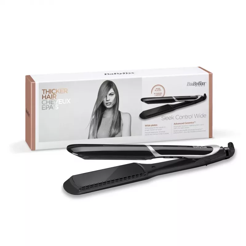 BaByliss Sleek Control stijltang breed Warm Black 98.4 (2,5 m)