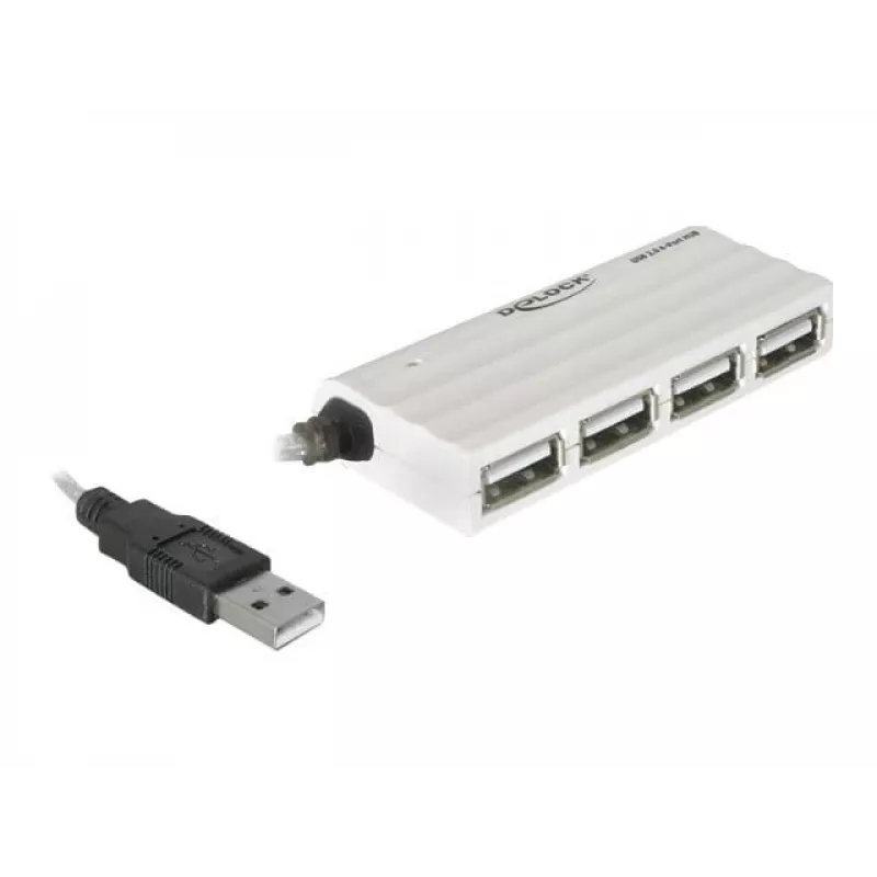 USB-hub DeLOCK 87445 4-poorts extern 480 Mbit/s wit