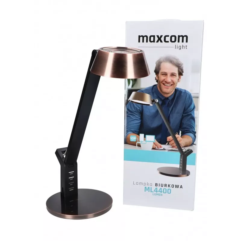 LED-bureaulamp MAXCOM ML 4400 — 4400 lumen, koperuitvoering