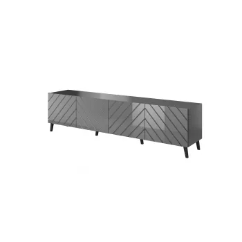 RTV-kast ABETO 200x42x52 grafiet/glanzend