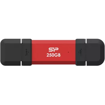 Draagbare SSD Silicon Power DS72 250GB, USB-C/USB-A 3.2 Gen 2