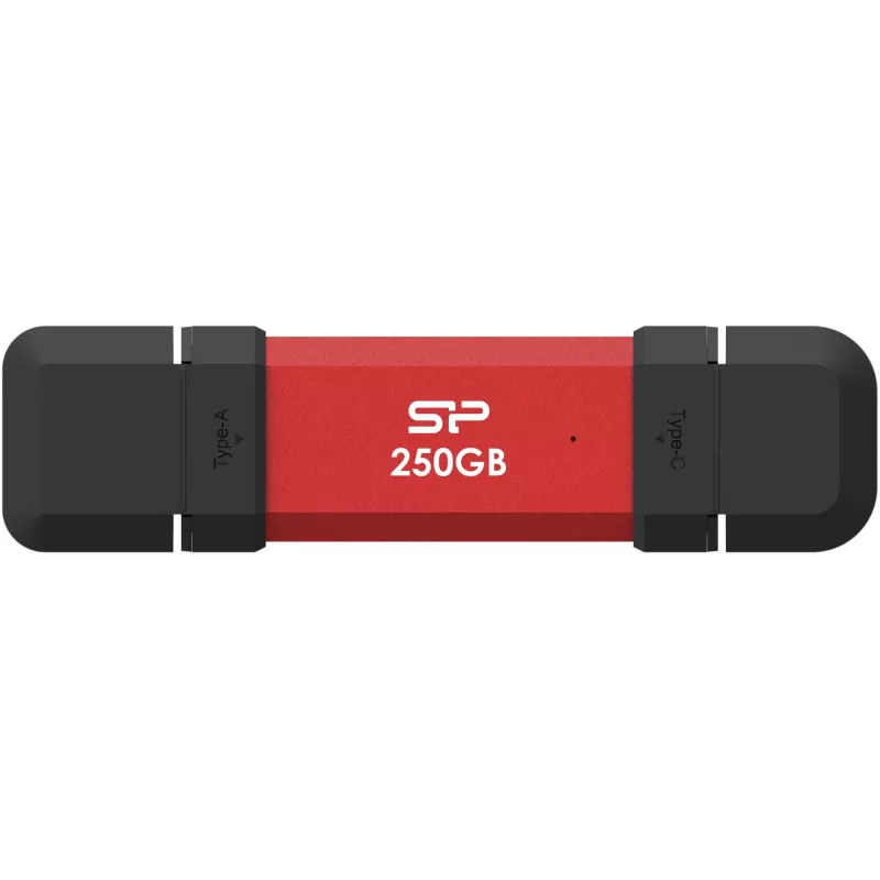 Draagbare SSD Silicon Power DS72 250GB, USB-C/USB-A 3.2 Gen 2
