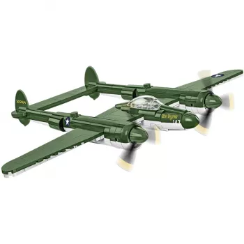 COBI Lockheed P-38 Lightning. Producttype: bouwstenen, aanbevolen minimumleeftijd: 7 jaar, thema: strijdkrachten, aantal onderdelen: 332 stuks