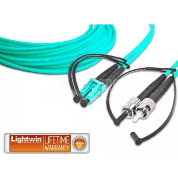 Lightwin glasvezelkabel 10 m OM3 LC ST zwart,blauw (LDP-50 LC-ST 10.0 OM3)