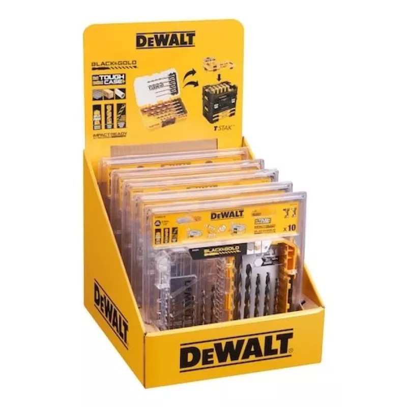 Metaalborenset DeWalt DT20620-QZ 10 stuks HEX 1/4