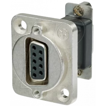 Neutrik NADB9FF kabeladapter D-SUB zwart – zilver (NADB9FF)