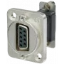 Neutrik NADB9FF kabeladapter D-SUB zwart – zilver (NADB9FF)