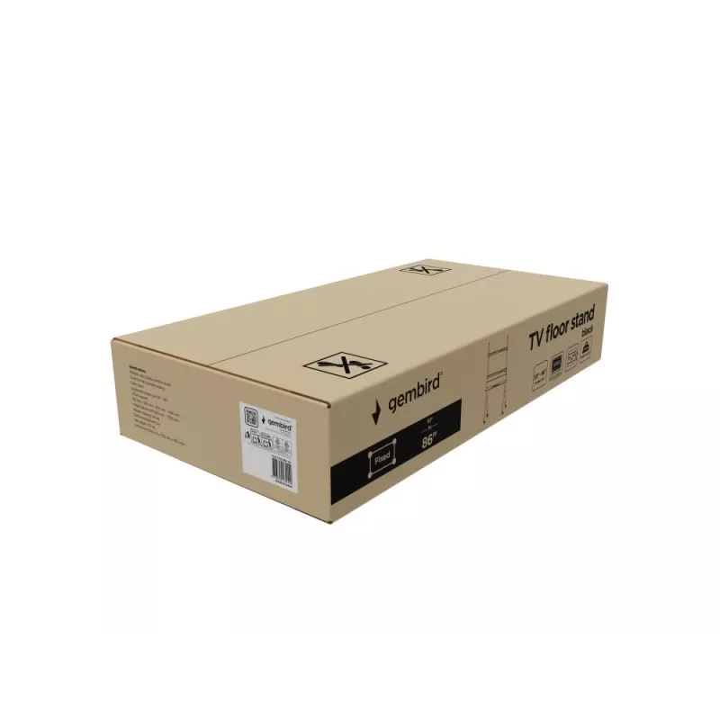 TV-beugel Gembird TVS-86F-02 2,18 m zwart 40 kg 55-86 inch