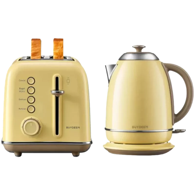 BUYDEEM 2-broodjes toaster, model DT620E, kleur Mellow Yellow, EU