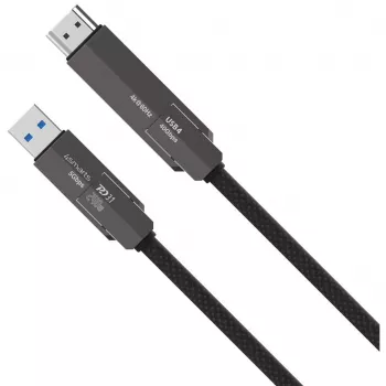 USB4 HDMI-kabel 4smarts ComboCord 240W 1,5 m – USB4 naar HDMI, 240W stroomvoorziening, 1,5 m lengte