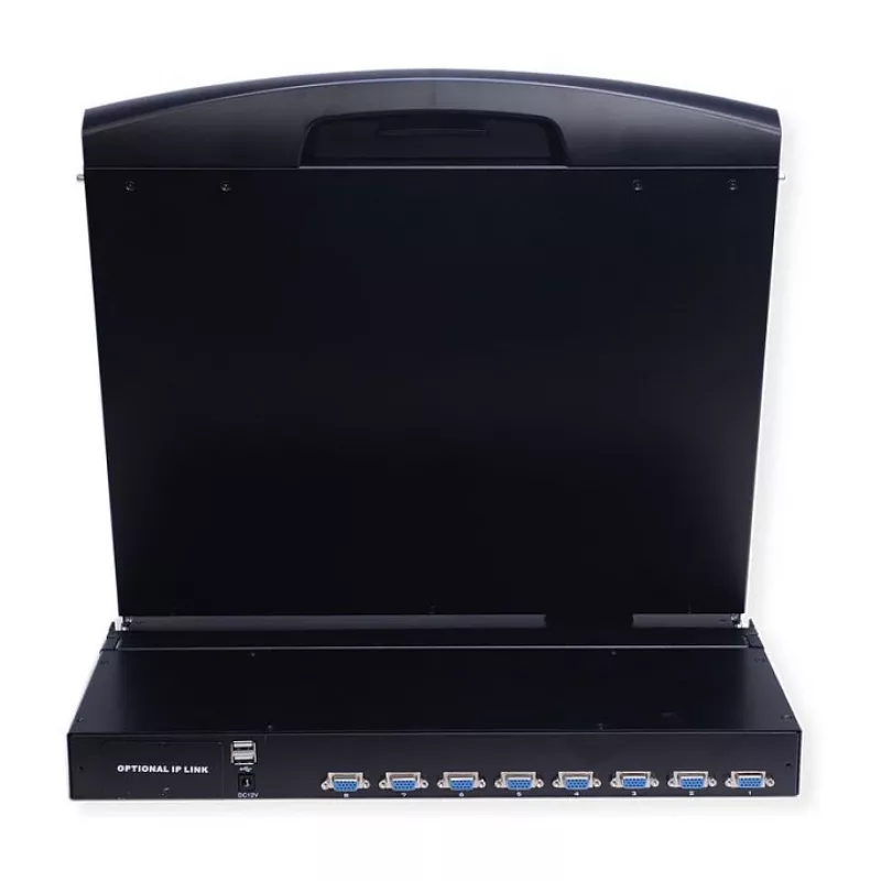 Rackconsole VALUE 26.99.0163 — 43,2 cm (17 inch) 1280×1024, USB-toetsenbord en -muis, 1U, zwart