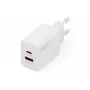 AC USB-oplader DIGITUS 20W, 1x USB-C, 1x USB-A, ingang 100–240V, wit