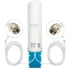 Outdoor omnidirectionele 4G LTE-antenne QOLTEC 57044, 5 dBi, 600–2700 MHz, 50 W, 50 Ω, witte koperen behuizing