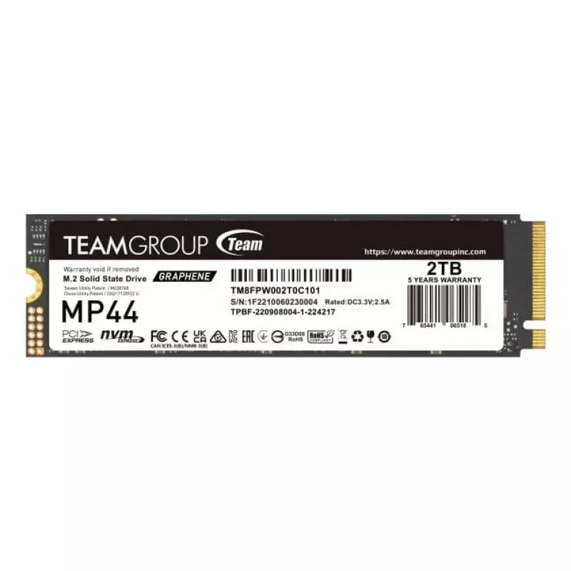 SSD Team Group 2 TB M.2 PCI Express 4.0 NVMe MP44