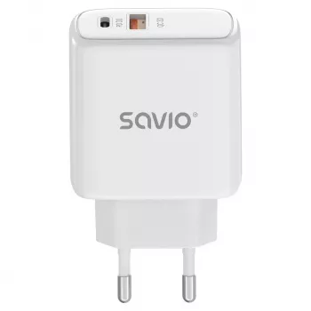 Savio LA-12 oplader voor mobiele apparaten universeel wit AC snelladen indoor