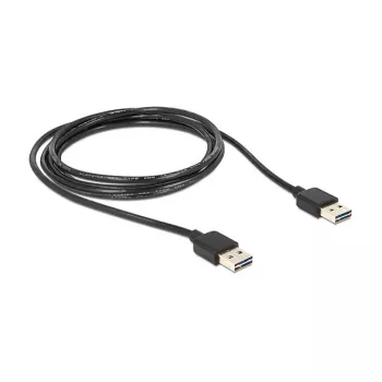 USB-kabel DeLOCK 1m USB 2.0 A zwart