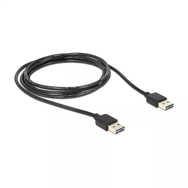 USB-kabel DeLOCK 1m USB 2.0 A zwart