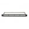 Patchpanel leeg 24 poorten 1U 19 inch FTP voor keystone-modules zwart