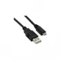 USB-kabel S/CONN 3m USB2.0 A- microUSB2.0 B zwart