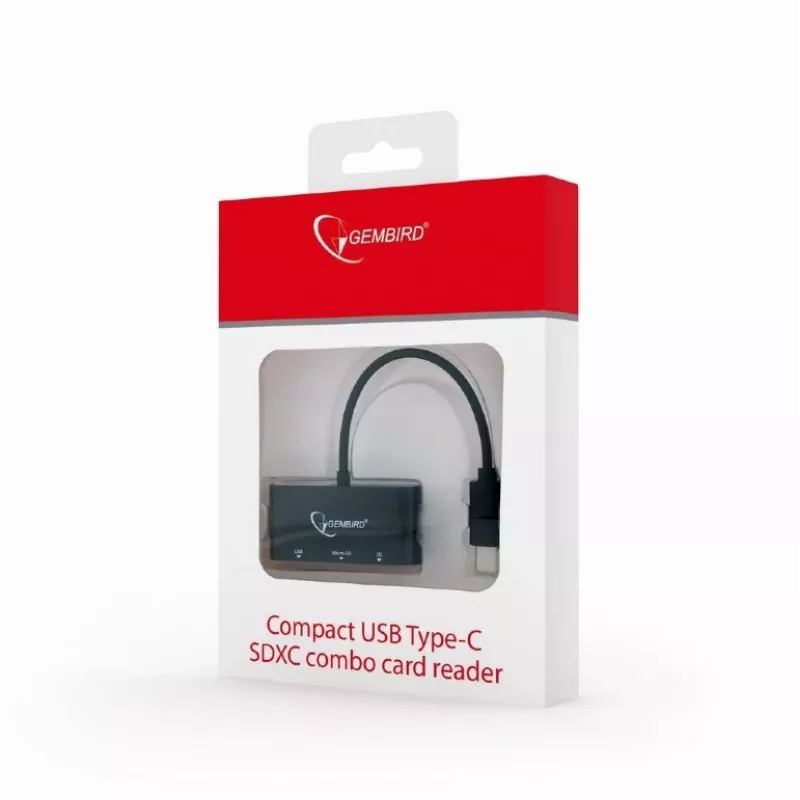 Kaartlezer USB-C SDXC/Combo/zwart