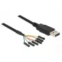 USB-kabel DeLOCK 1,8 m USB2.0-A/TTL 6-polig zwart