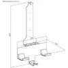 Wandhouder MACLEAN RS181 voor PlayStation 5 — ruimtebesparend ontwerp, eenvoudige installatie