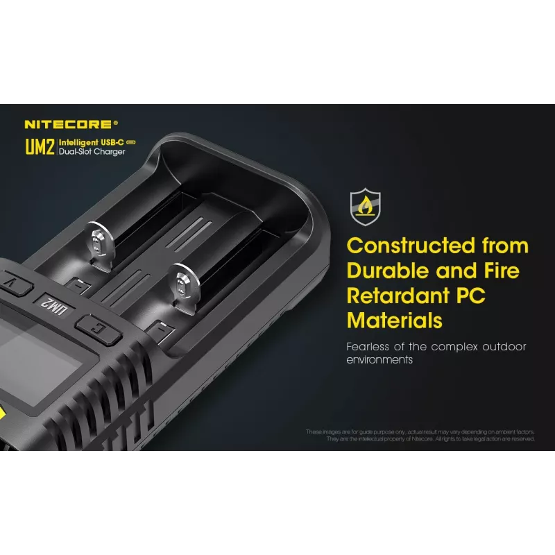 Nitecore UM2 acculader huishoudbatterij DC lithium-ion nikkel-cadmium