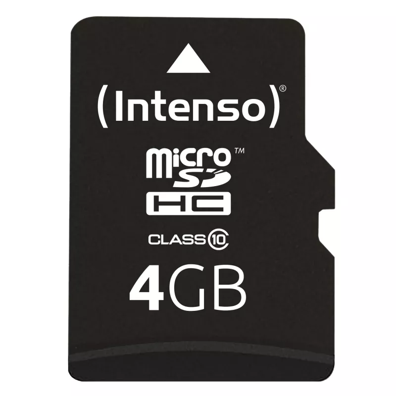 GEHEUGEN MICRO SDHC 4GB C10/W/ADAPTER 3413450 INTENSO