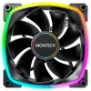 MONTECH RX140 PWM 140mm ARGB Reverse-Blade behuizingsventilator - zwart