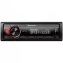 Pioneer MVH-130DAB - zwart - rood - 1 DIN - 200 W - 50 W - Android - draaiknop