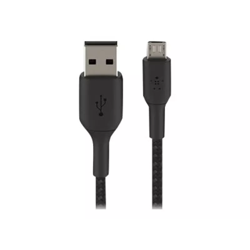 USB-kabel Belkin CAB007bt1MBK 1 m USB A Micro-USB A zwart