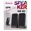 DEFENDER SPK-225 bekabelde 2.0-luidsprekers, 4 W RMS, USB/DC 5 V, 3,5 mm, zwart